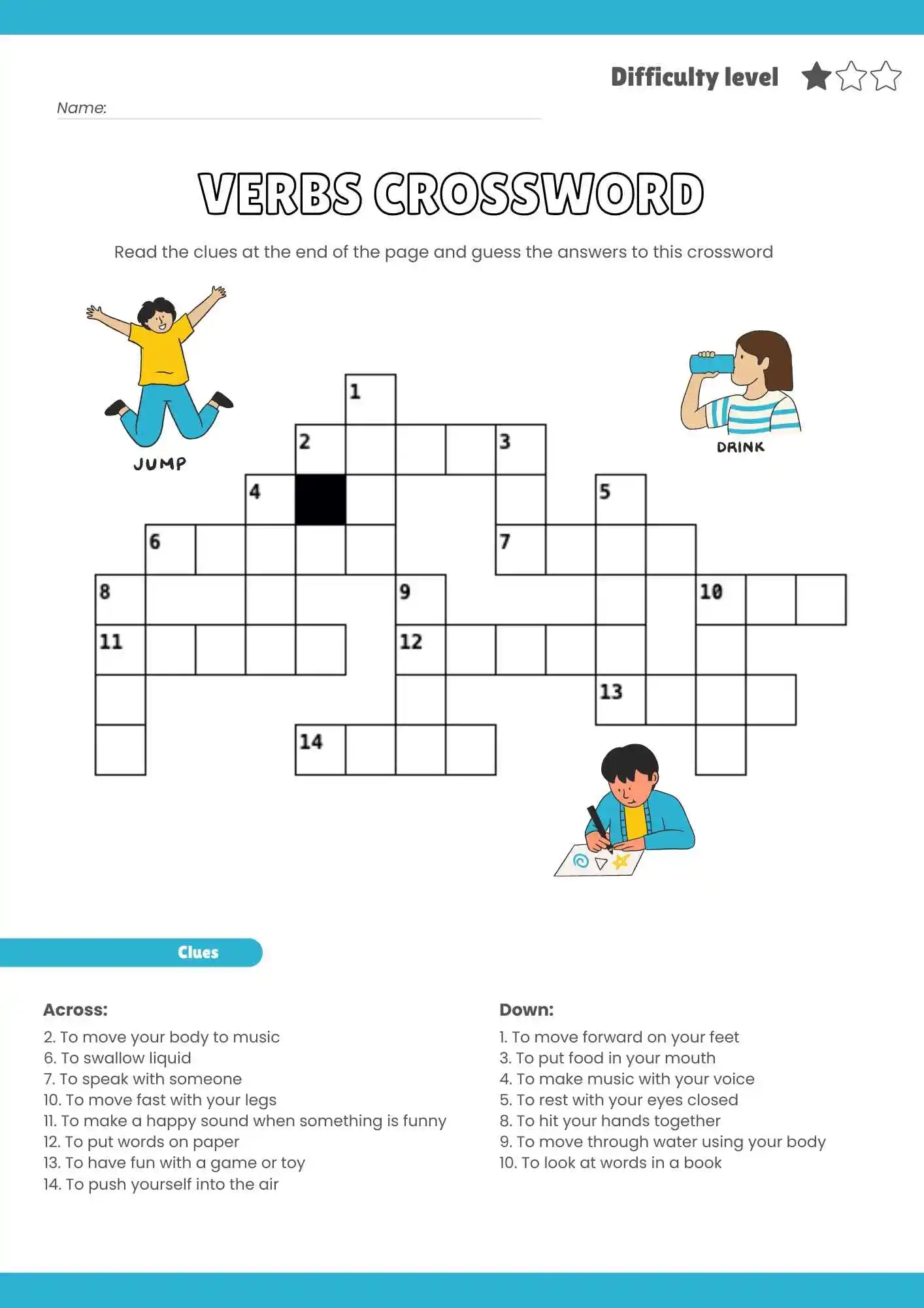 Free Printable Children's Crossword Puzzles