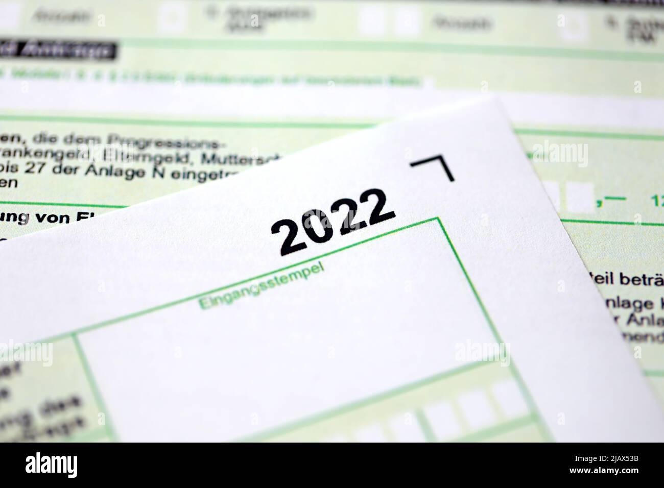 German Annual Income Tax Return Declaration Form For 2022 Year 