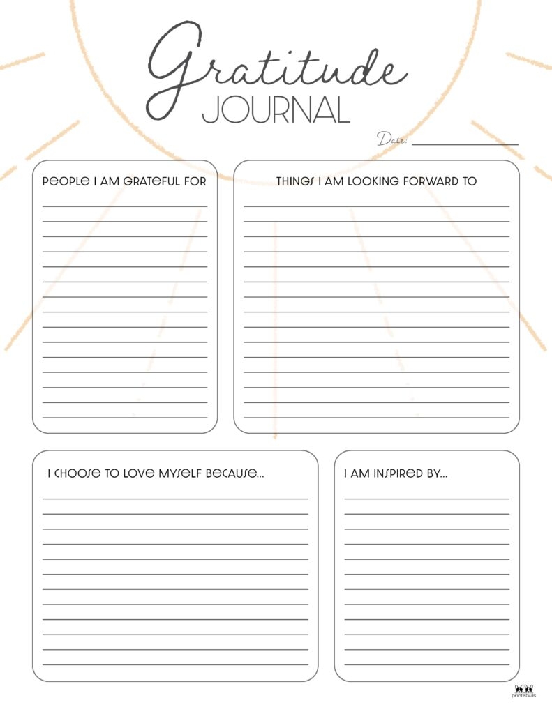 Free Printable Gratitude Worksheets For Adults Pdf