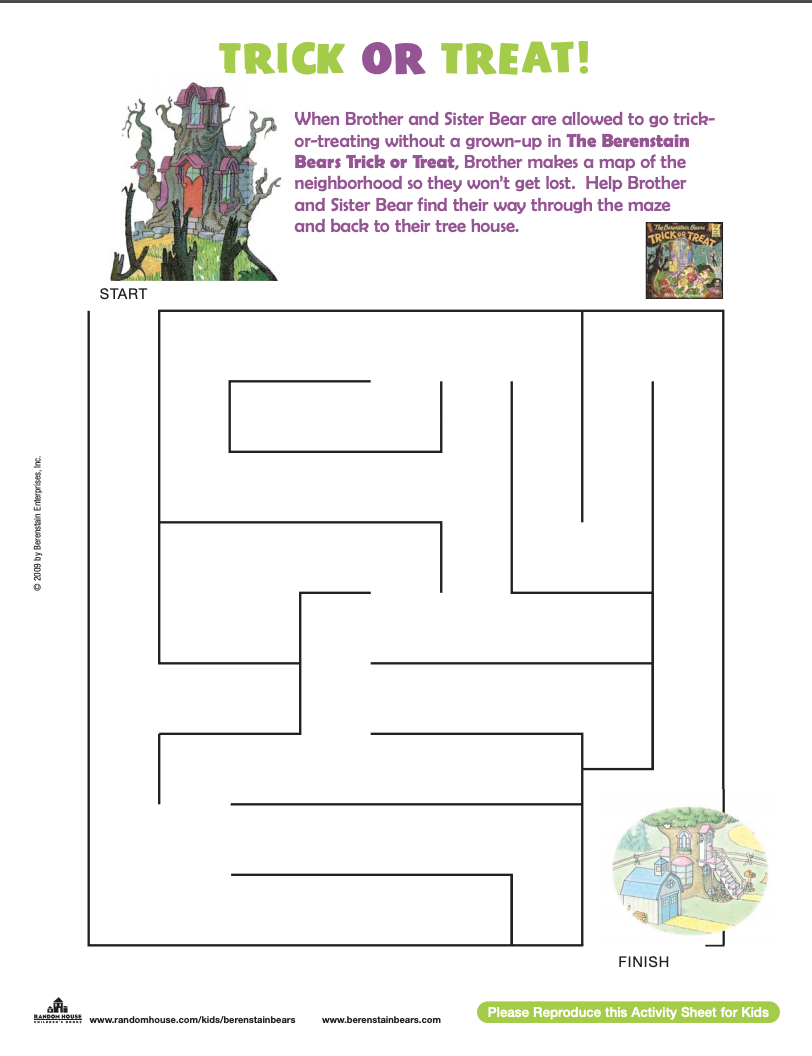 Halloween Printable Worksheets For Kids