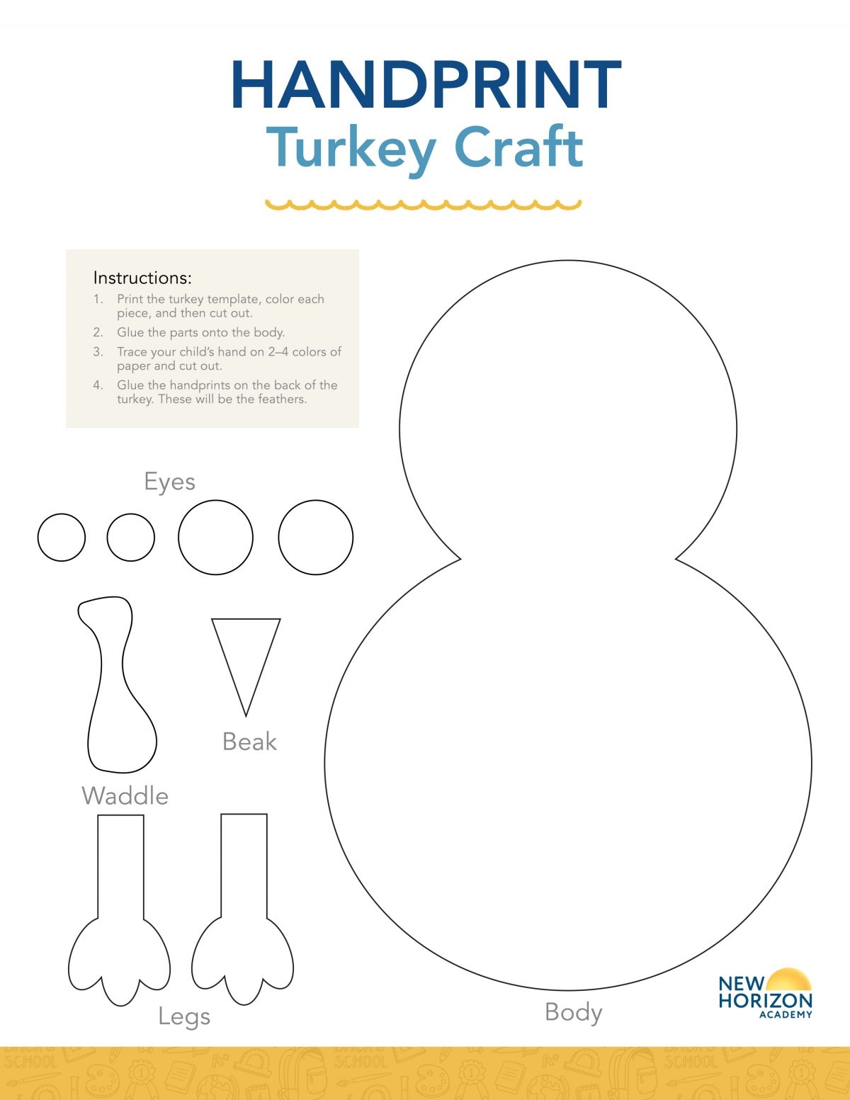 Turkey Template Printable