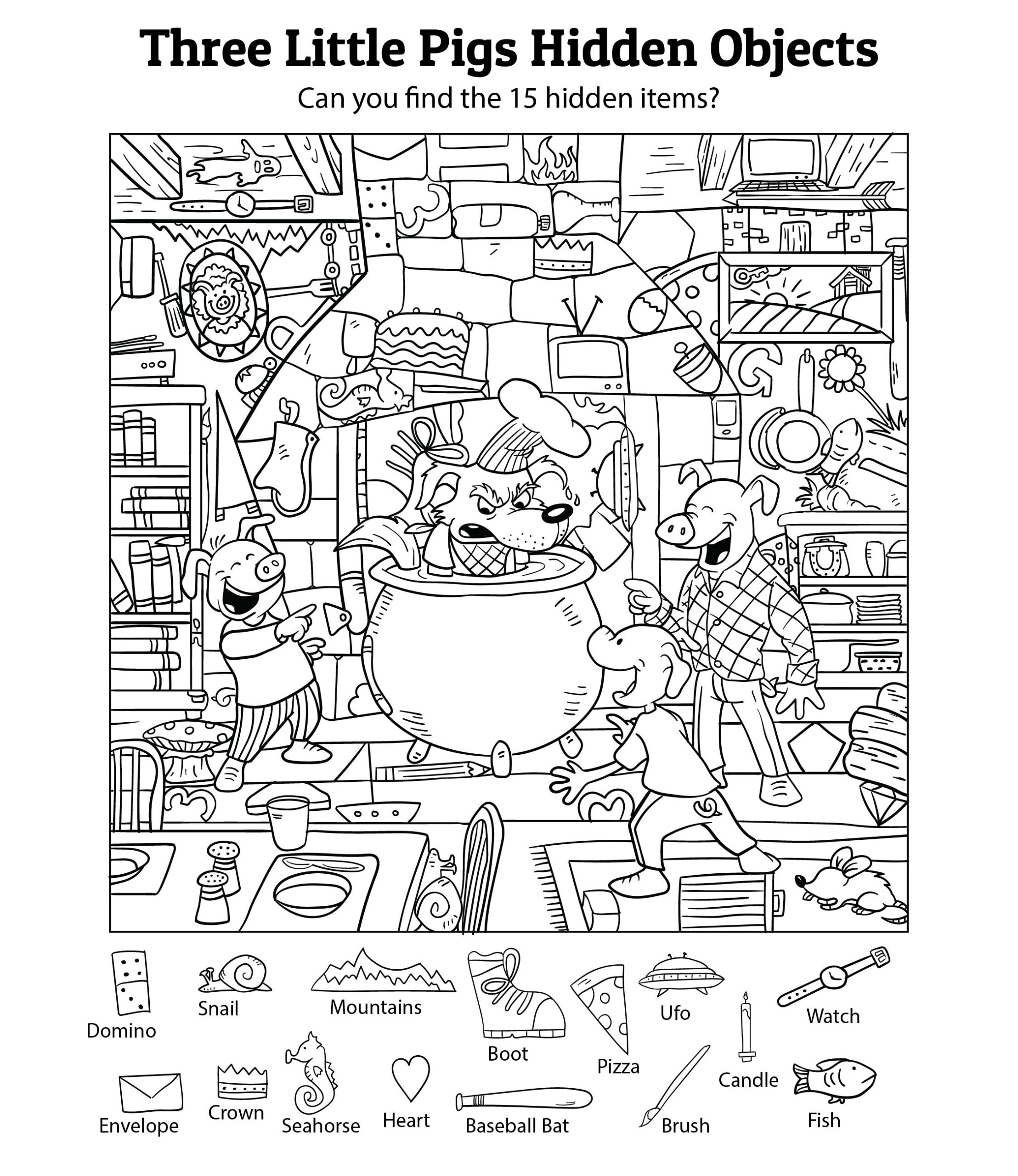 Hidden Object 20 Free PDF Printables Printablee Worksheets 