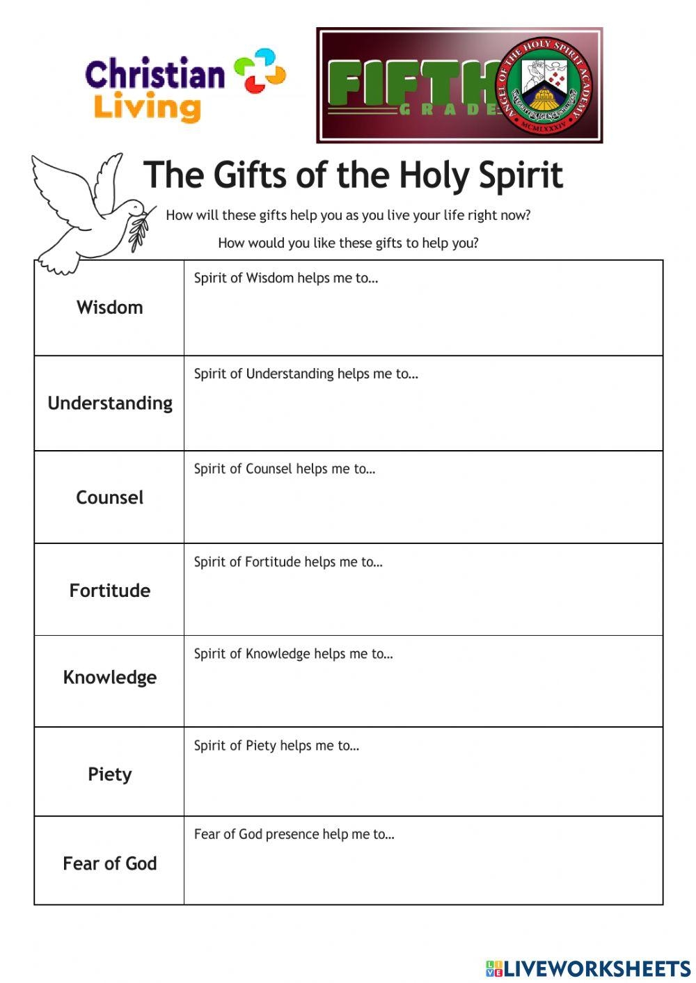 Holy Spirit Puzzle Activity Sheet Crafting The Word Of God 