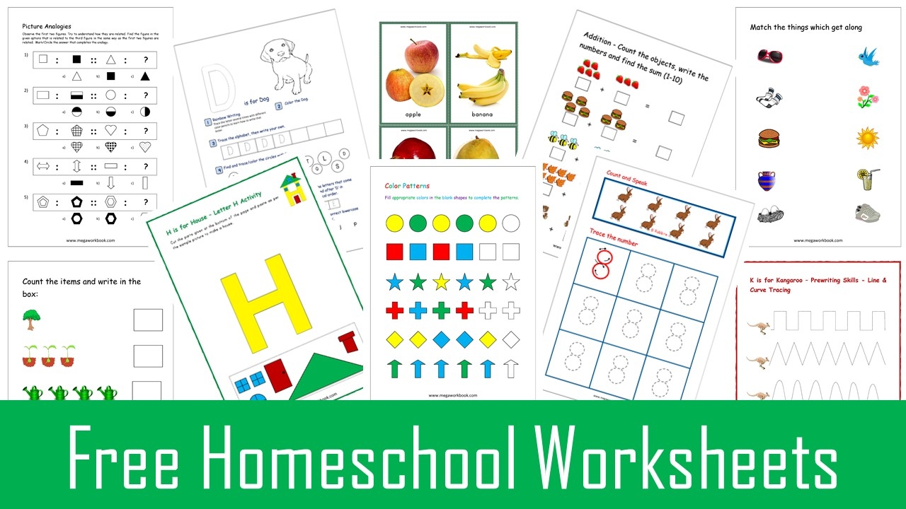 Free Printable Worksheets For Homeschool