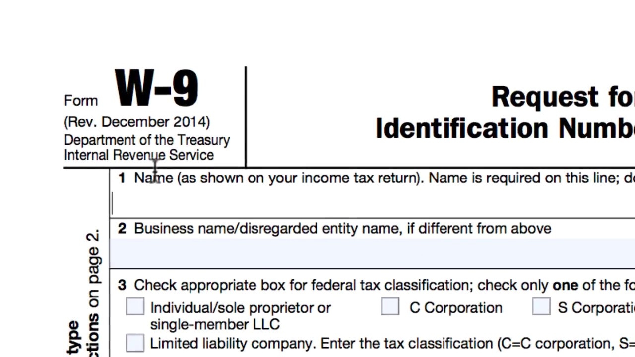 W-9 Form Us Gov