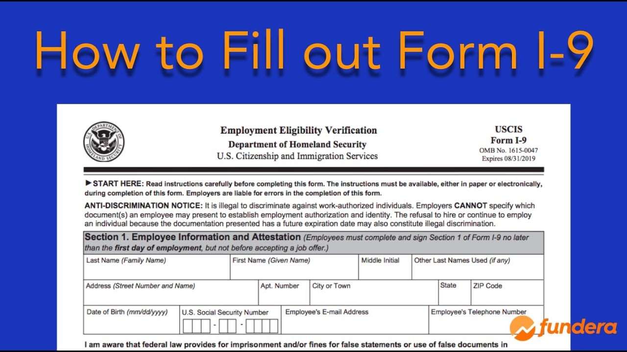 How To Fill Out Form I 9 Easy Step by Step Instructions