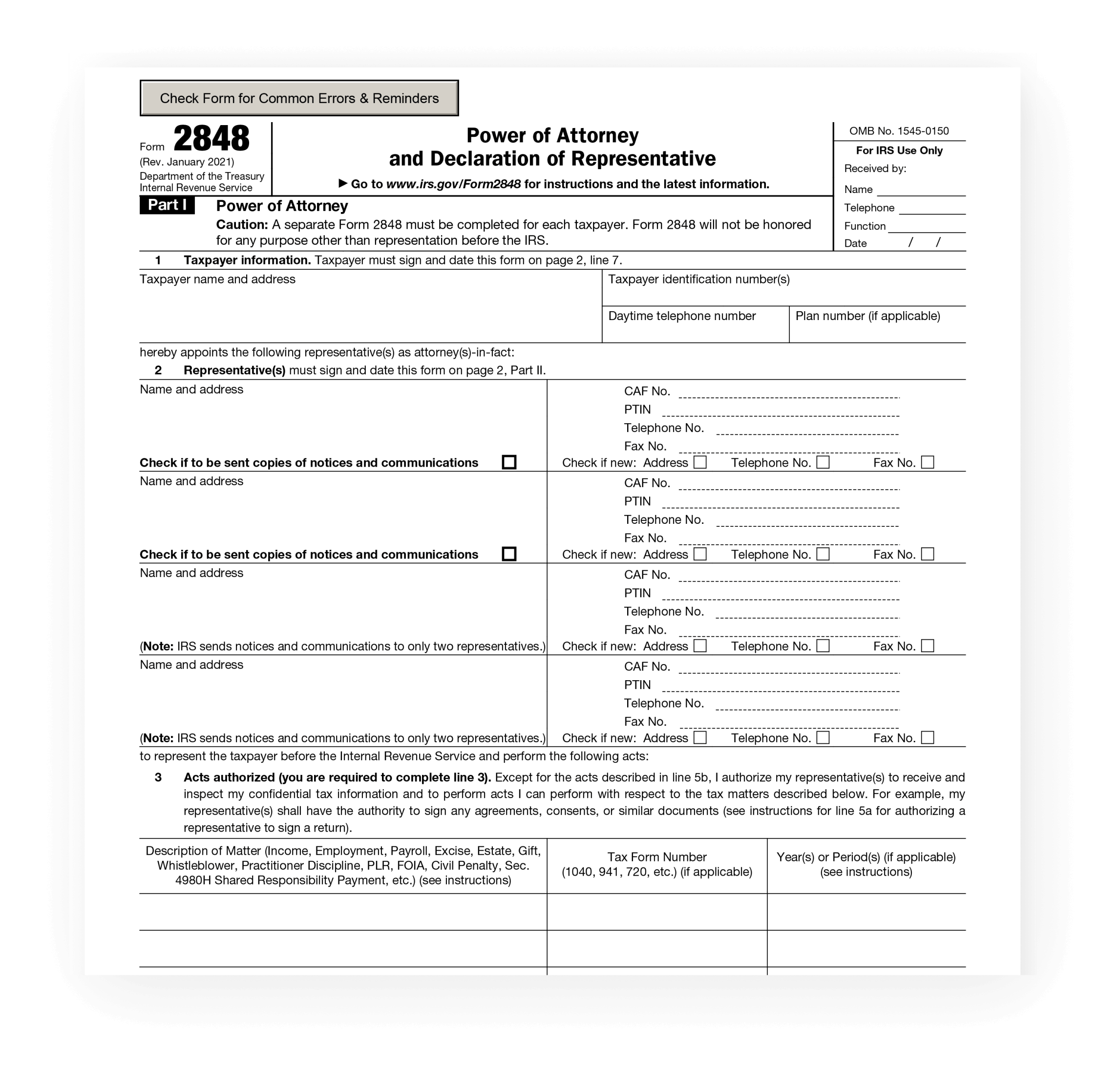 How To Fill Out IRS 2848 Form PDF 2024 2025 PDF Expert