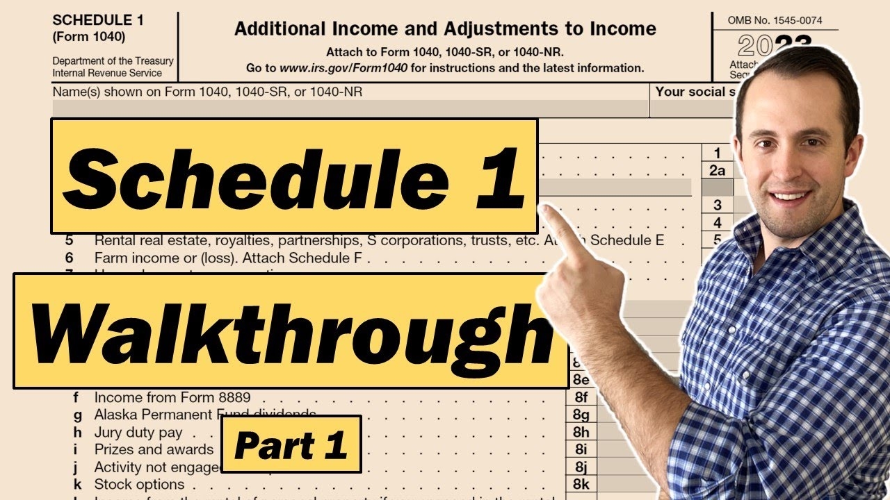 How To Fill Out Schedule 1 Form 1040 Part 1
