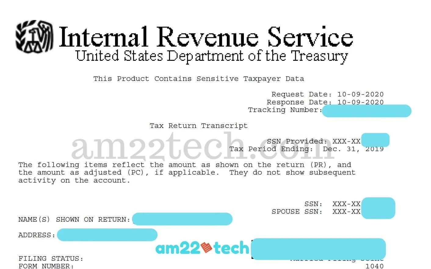 Irs Tax Form Lookup