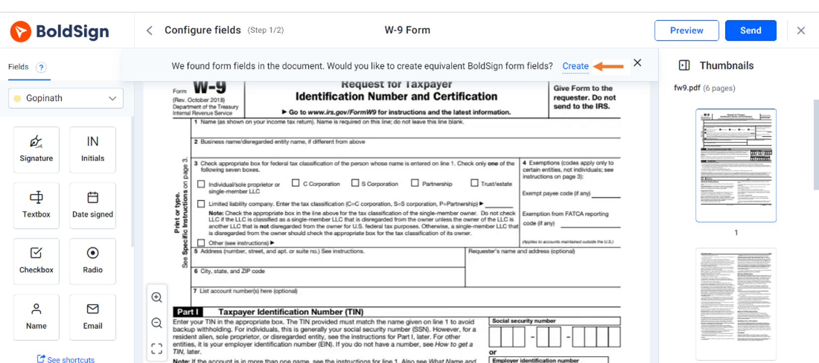 How To Sign W 9 Forms Online Quickly Using BoldSign