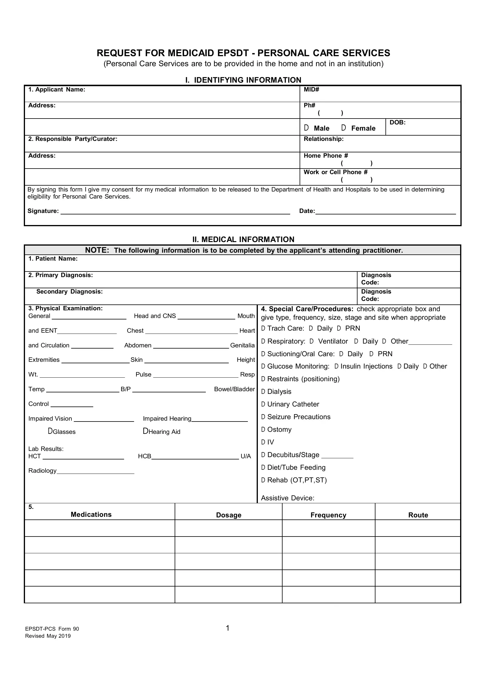 Printable Form I 90 Pdf