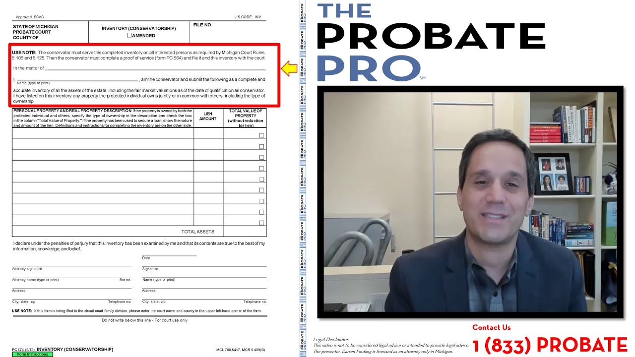 Inventory Conservator theprobatepro probate conservatorship inventory account