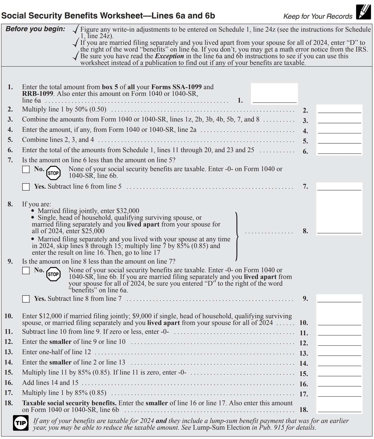 2024 Irs Tax Form 1040 Instructions