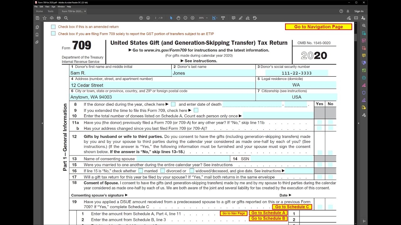Irs Form For Gifts To Family
