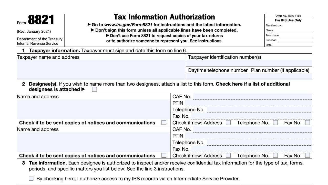 Irs Form Permission To Speak With Irs