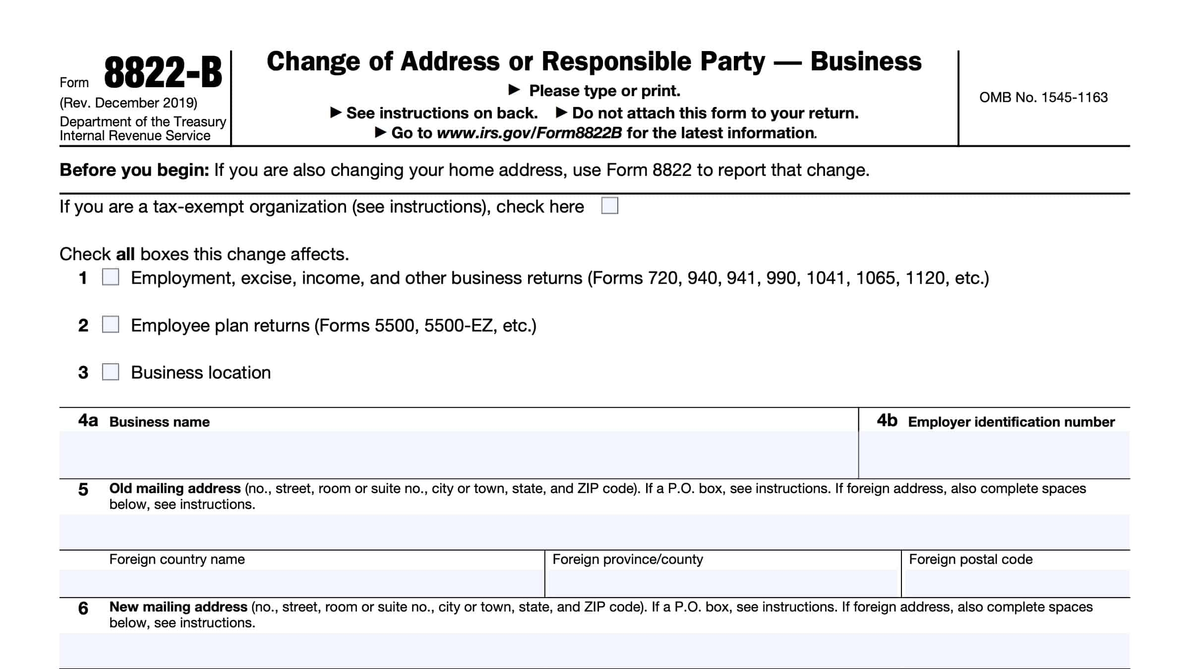 Irs Form For Name Change Of A Business