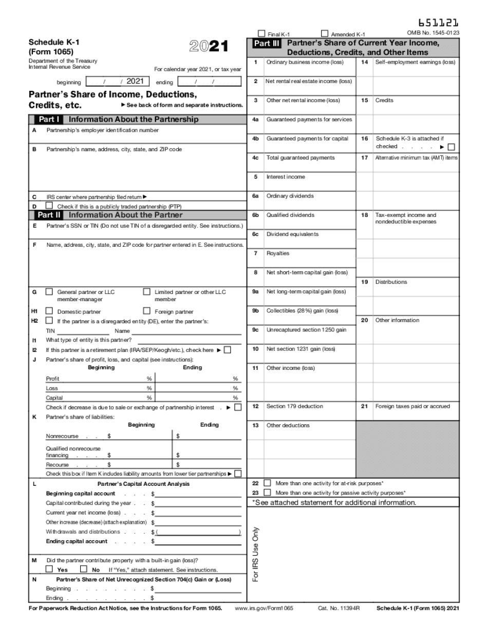 Irs Schedule K 1 Online Form Builder