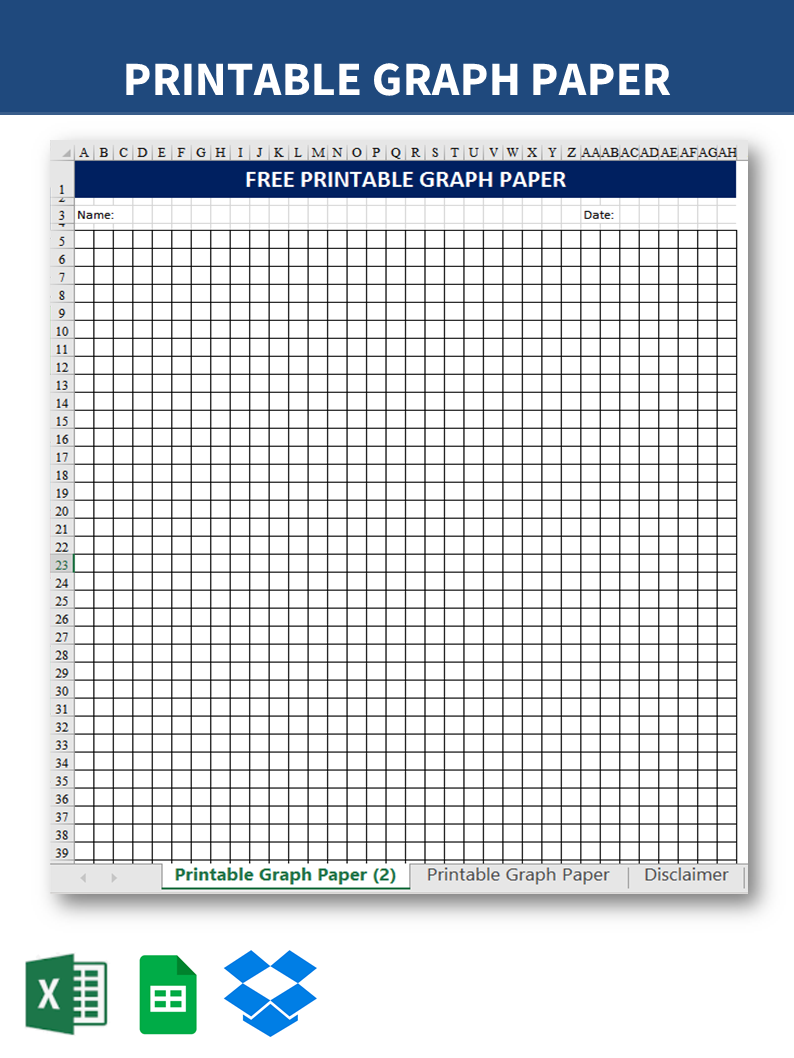 Kostenloses Free Printable Graph Paper