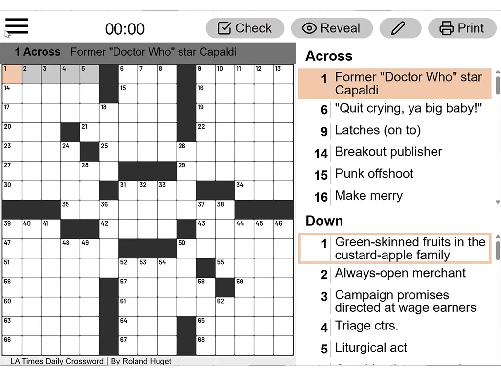 La Times Free Printable Crossword Puzzles