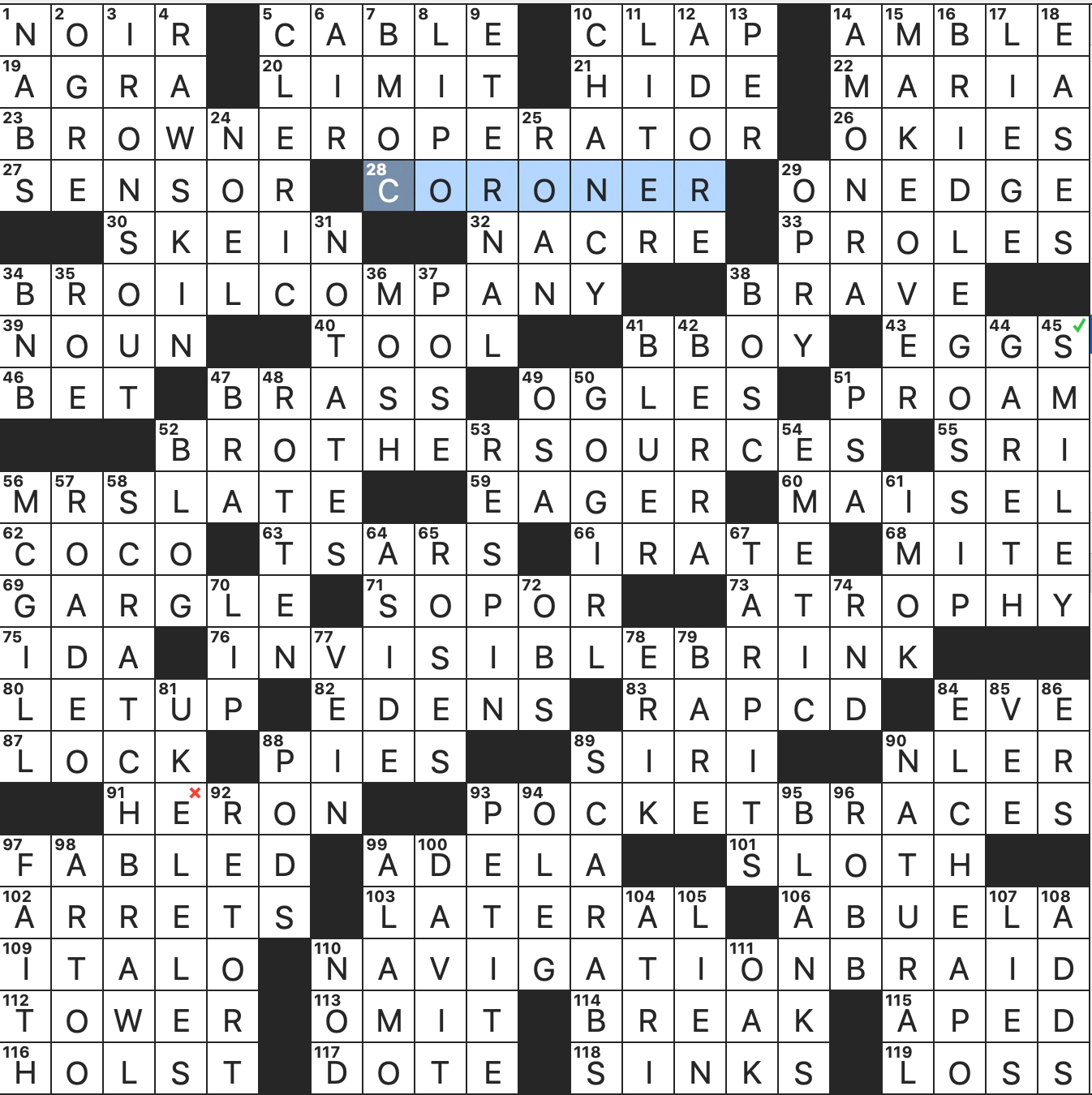 La Times Crossword Puzzles Printable 2020