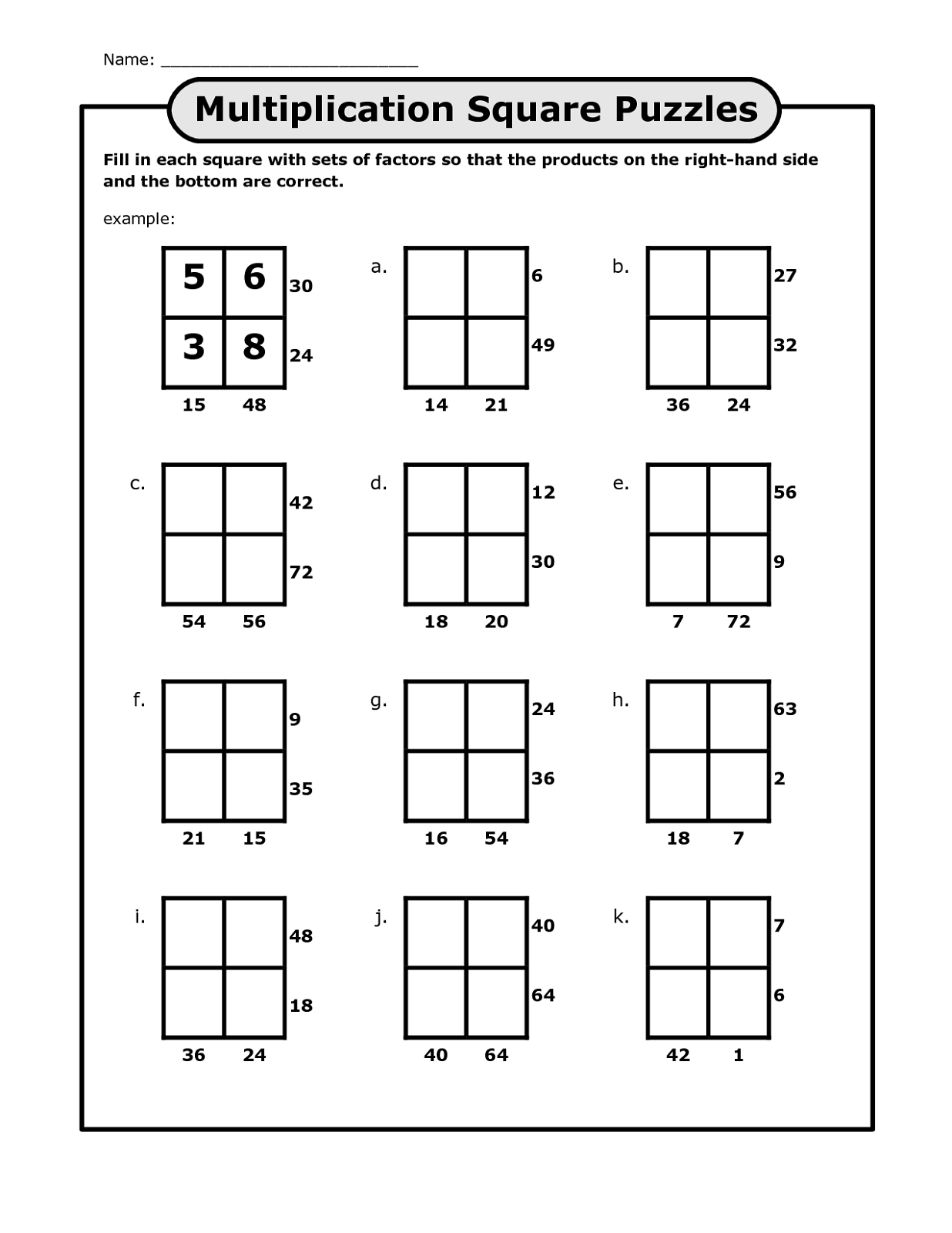 Math Puzzles Printable For Learning Activity Shelter 