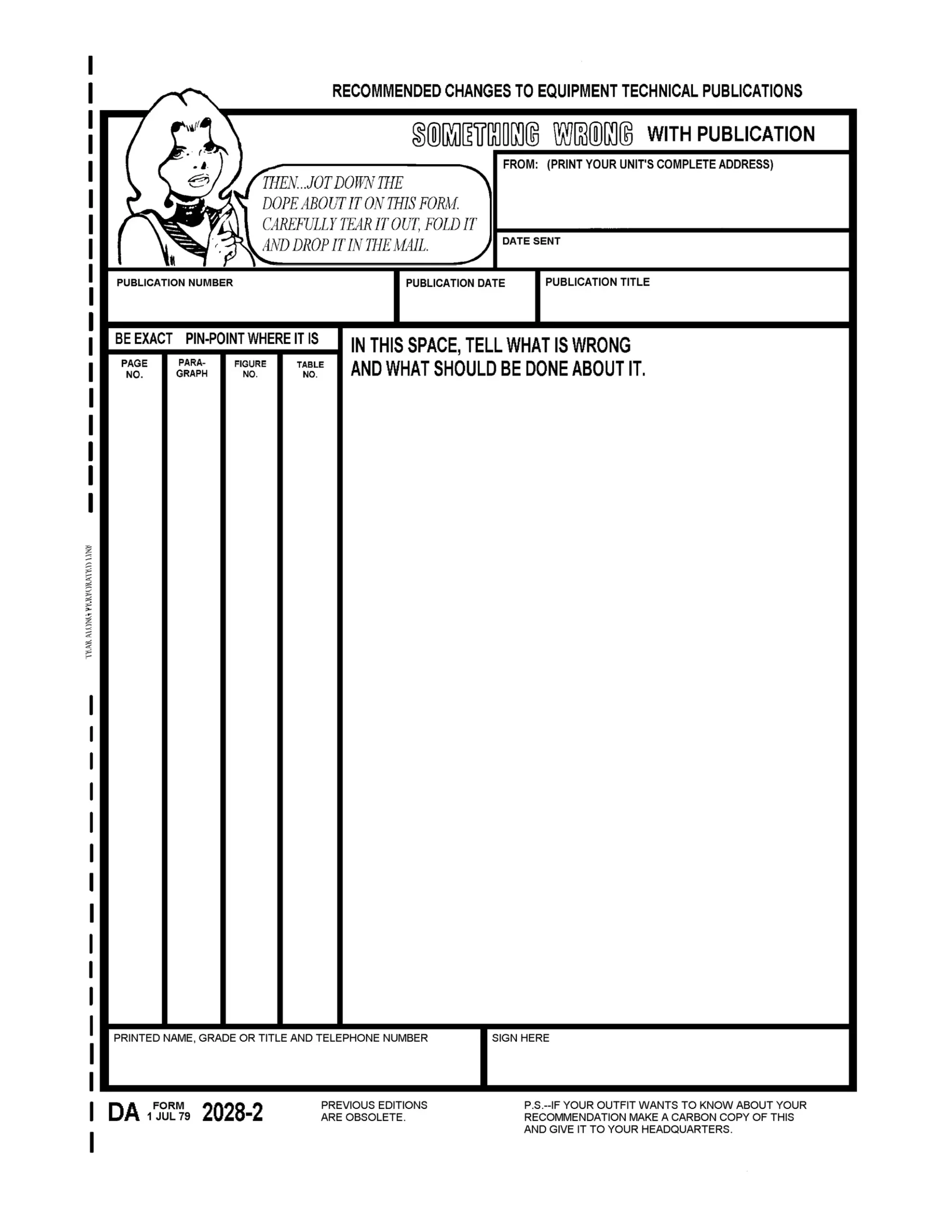 Da Form 2028