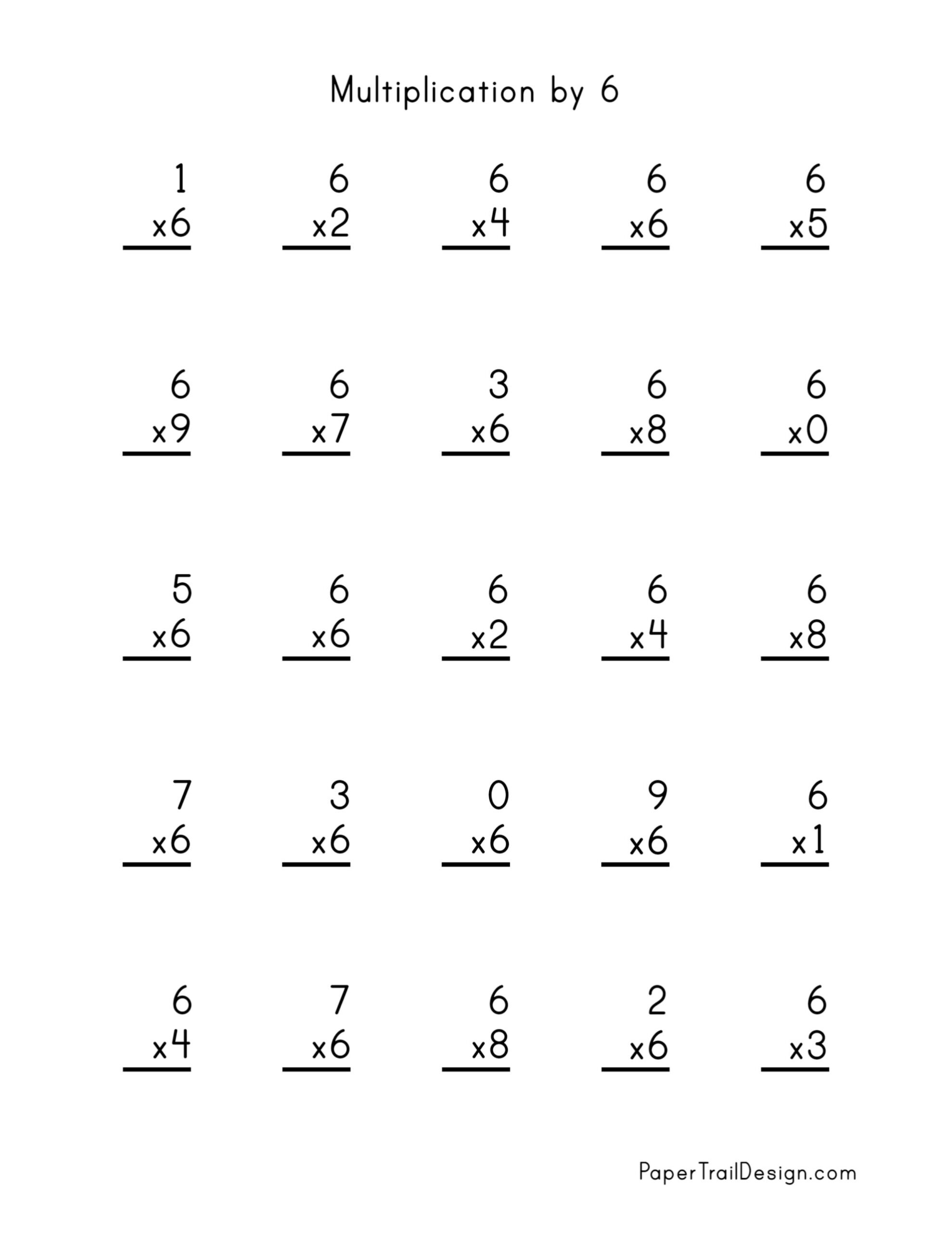 Multiplication Facts Worksheets Worksheets Library