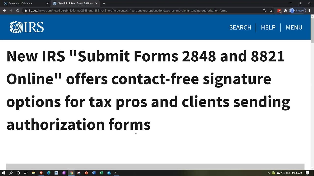 Irs Form 2848 Submit Online