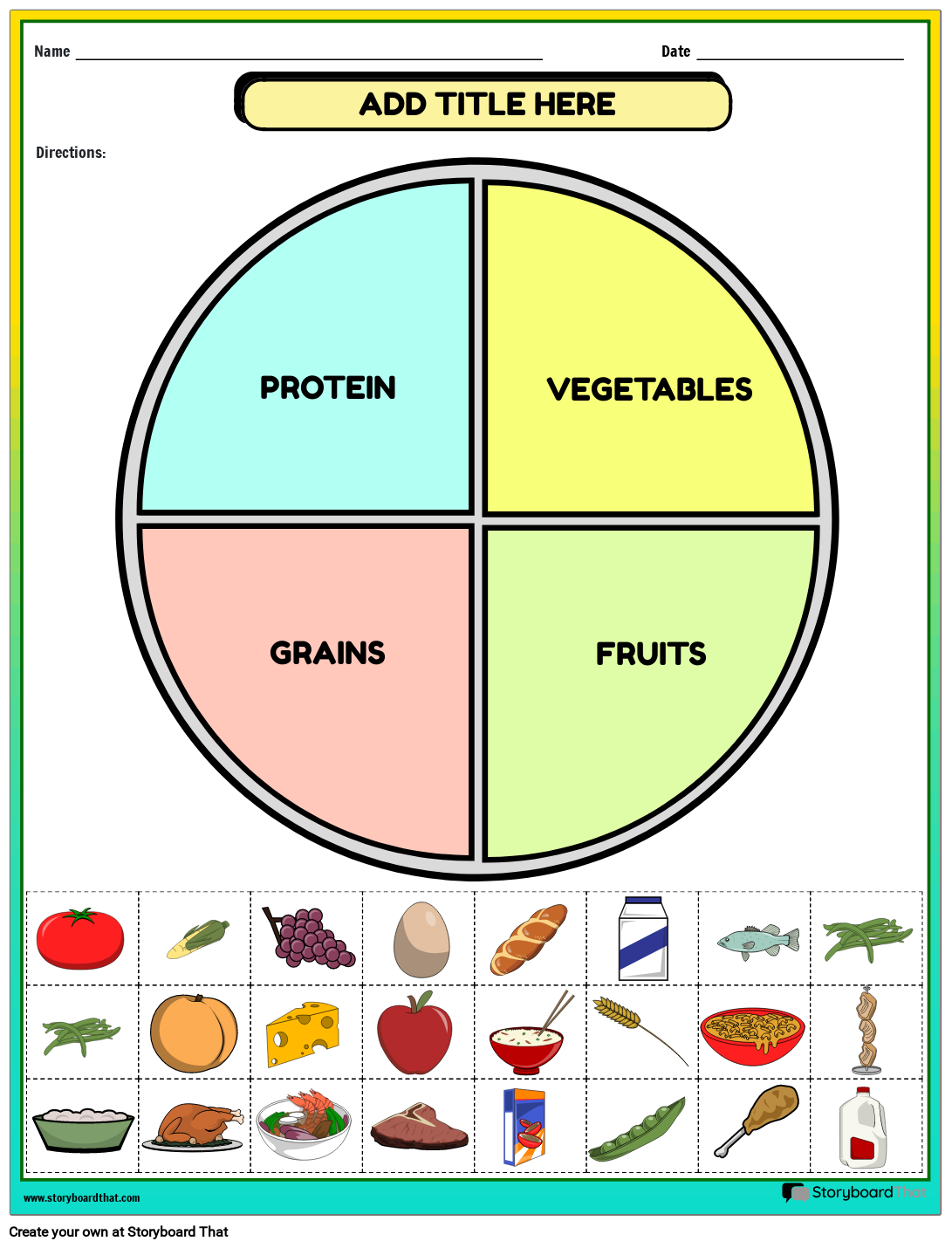 Free Printable Nutrition Worksheets