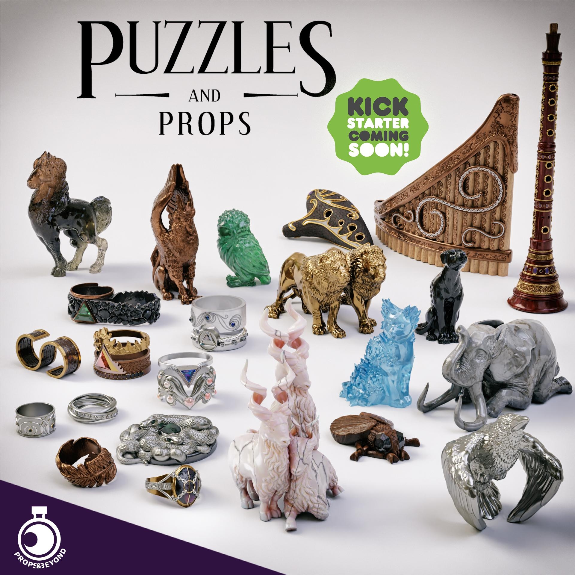 OC Announcing 3D Printable Puzzles And Props Kickstarter Real 