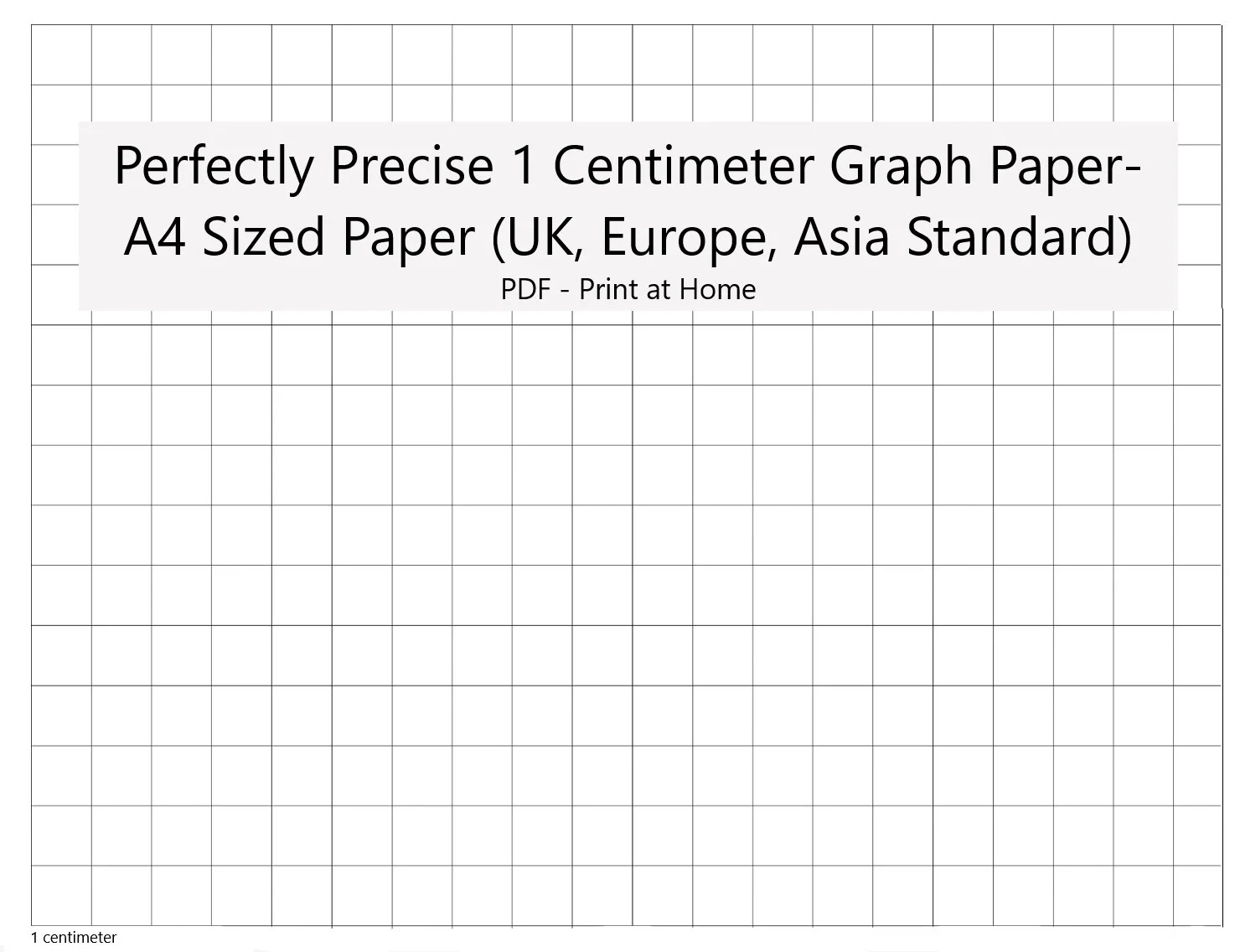 Printable Cm Graph Paper