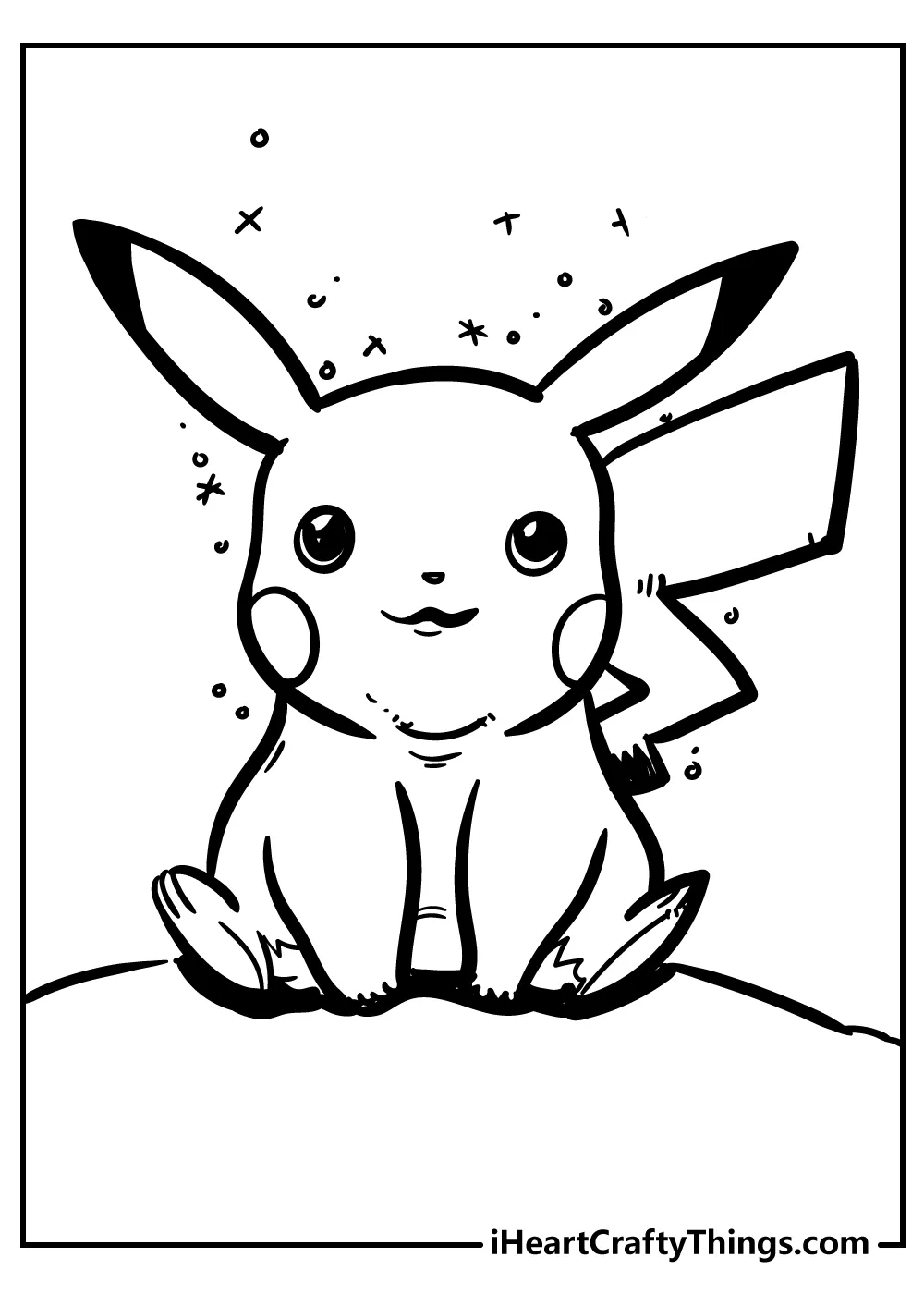 Template Pikachu Printable