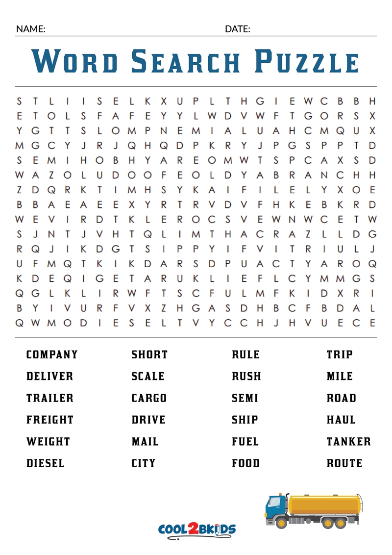 Free Printable Jumbo Puzzles