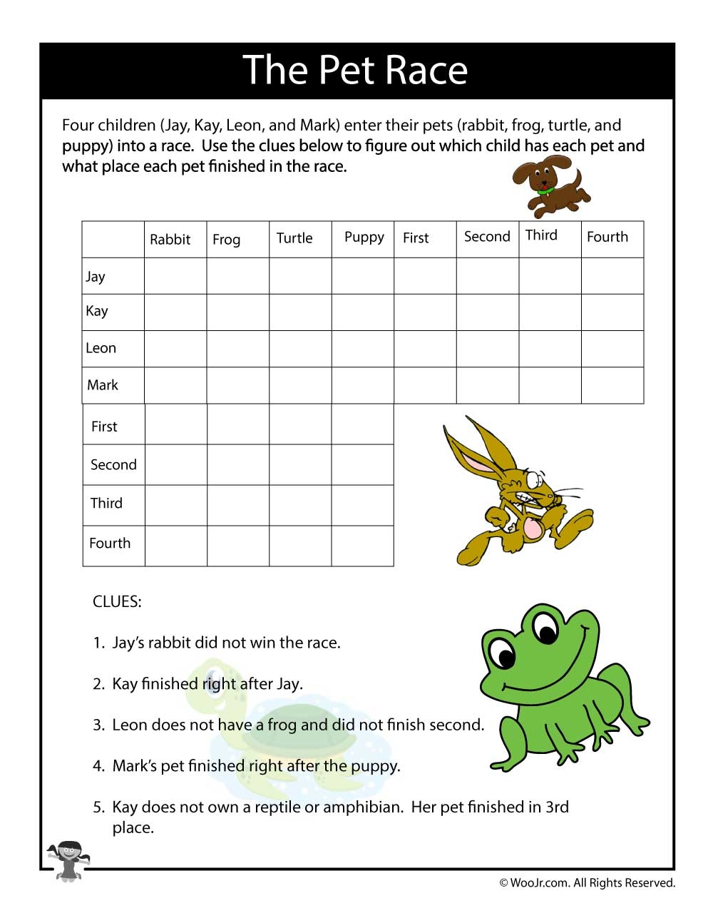Logic Puzzles For Middle School Pdf Printable