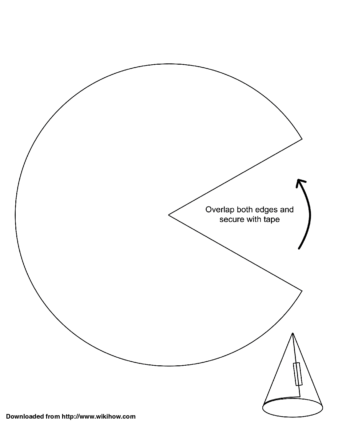 Printable Paper Cone Template