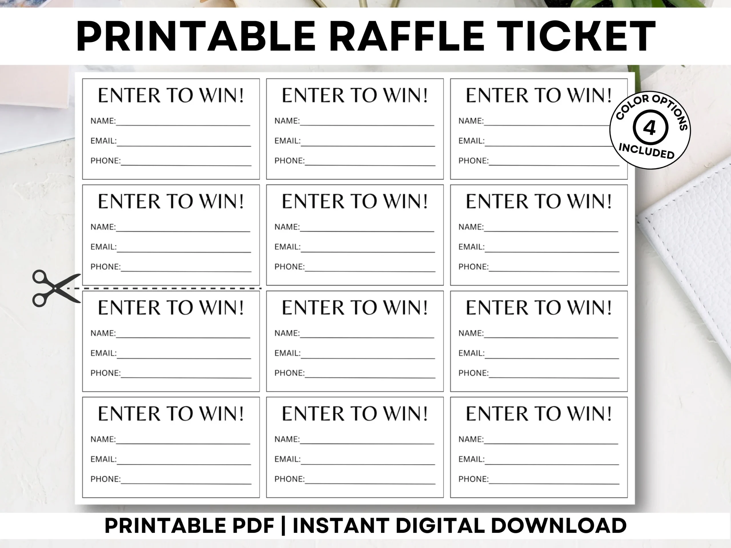 Free Printable Contest Entry Form Template