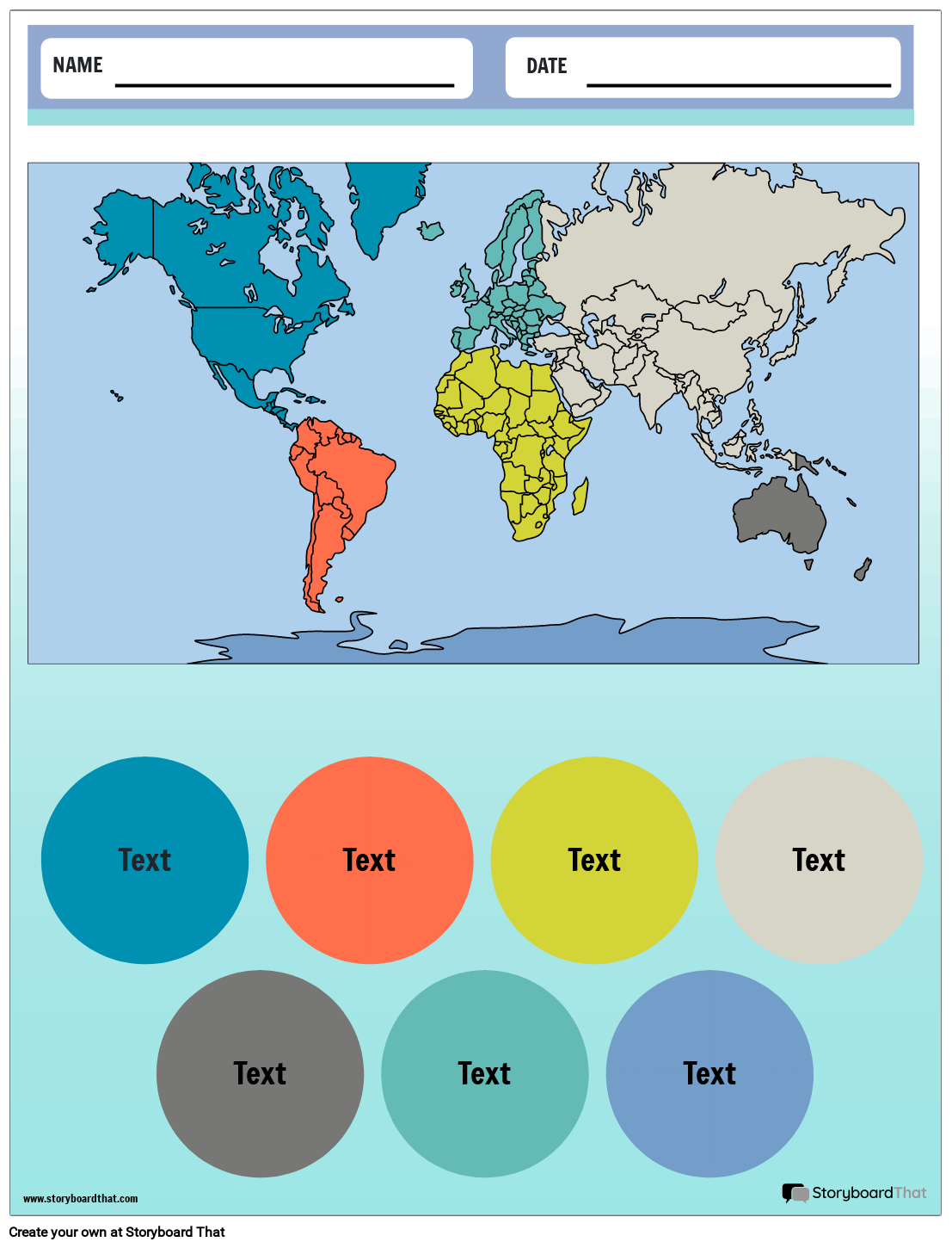 Printable World Geography Worksheets Maps And Templates 