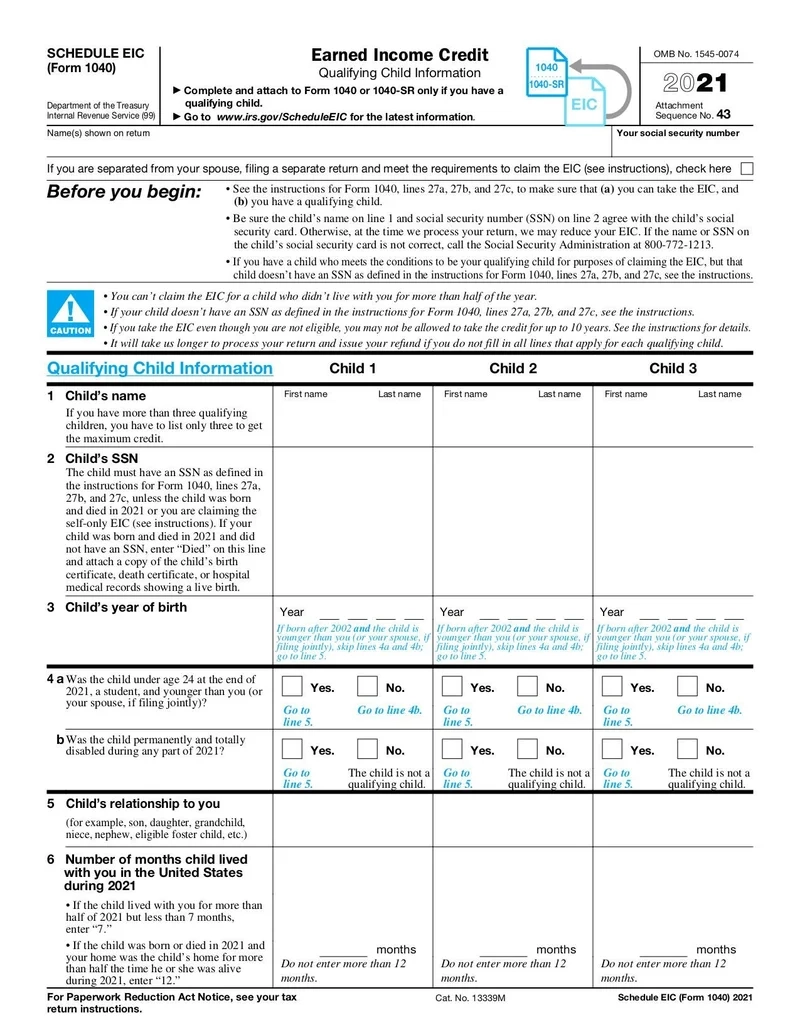 Schedule EIC Form 1040 Fill And Sign Online With Lumin