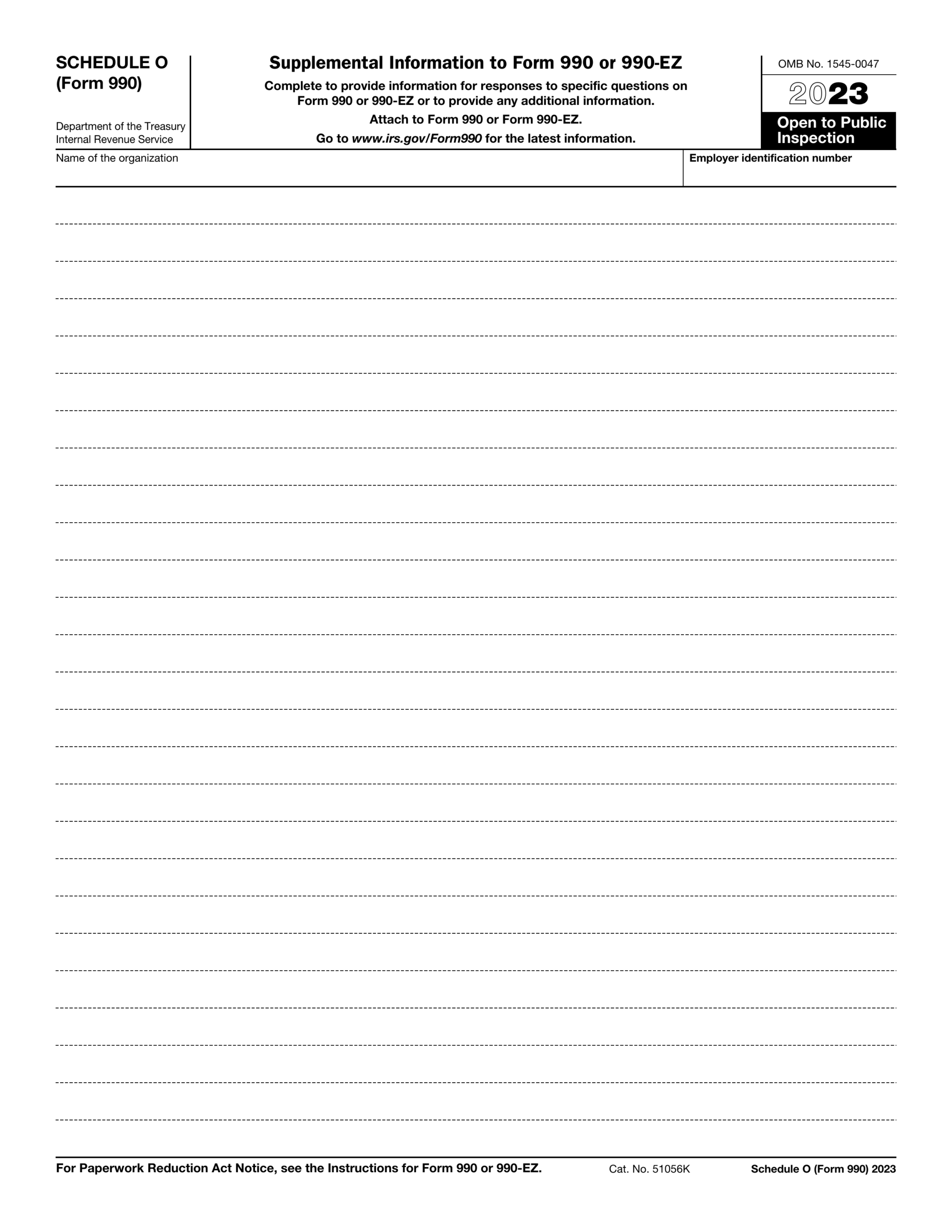 Form 990 2023 Instructions