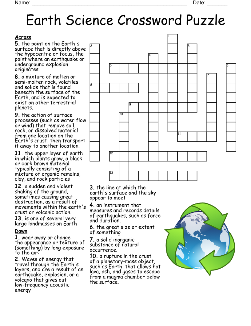Science Contract 2 Crossword WordMint