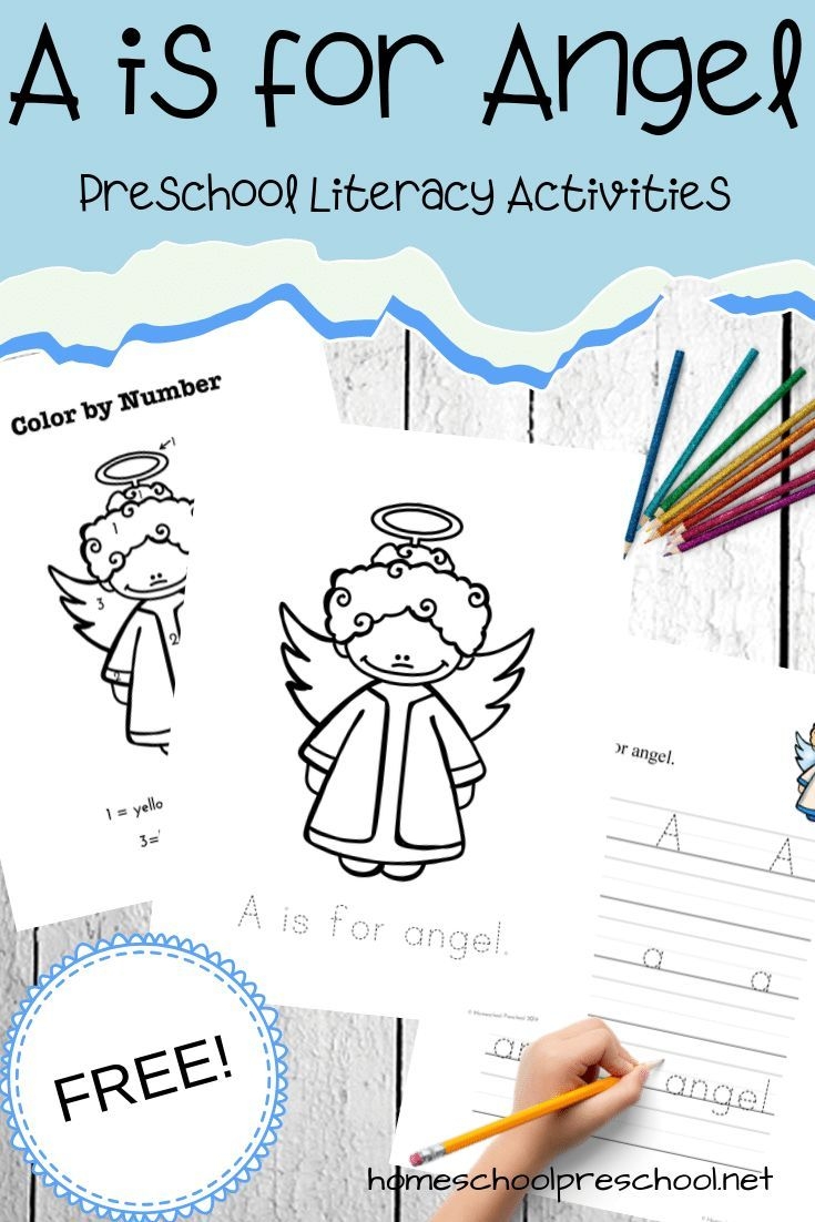 Teach Letters With These A Is For Angel Printables 
