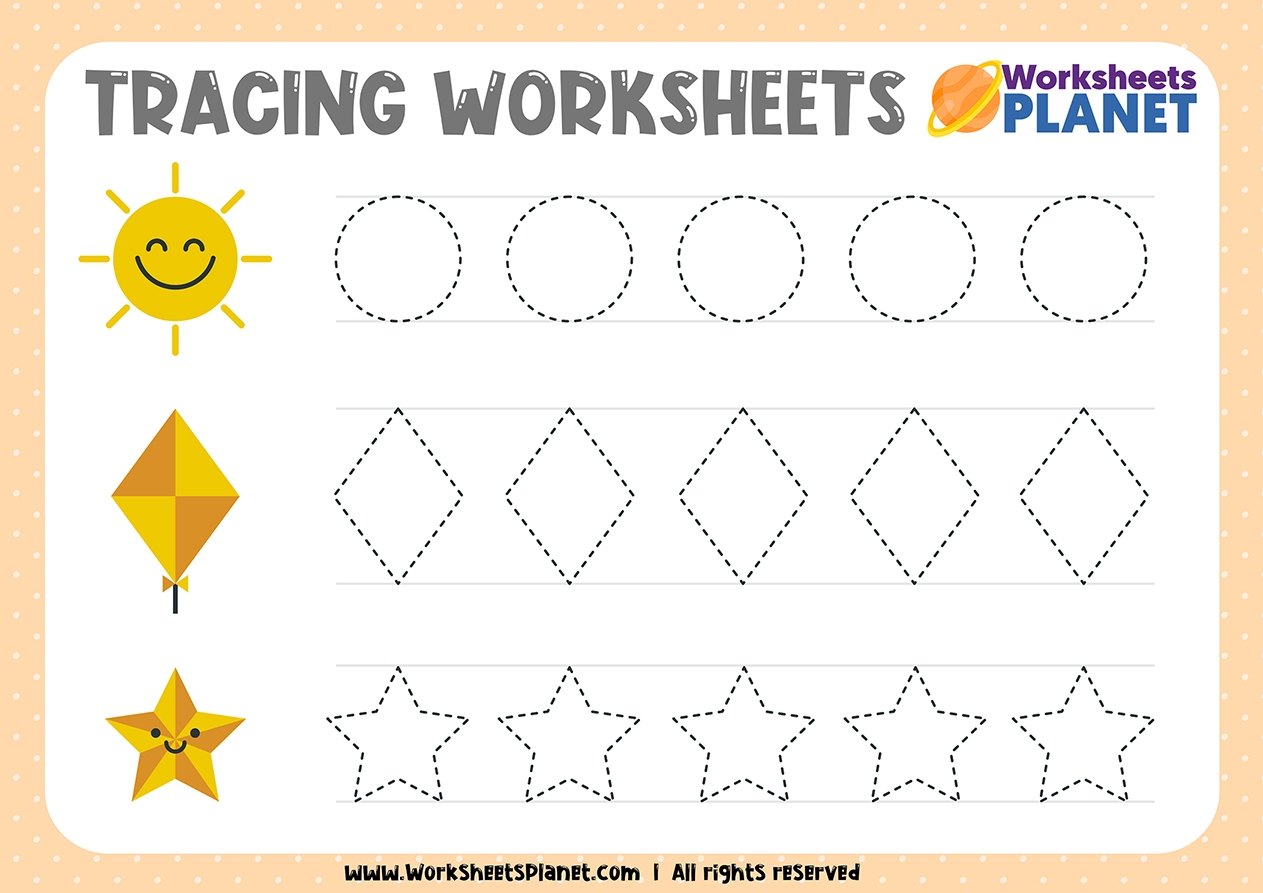 Printable Tracing Lines Worksheets Pdf