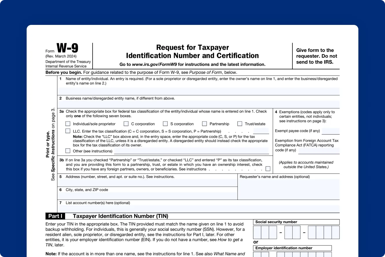 What Is A W9 Form Uk