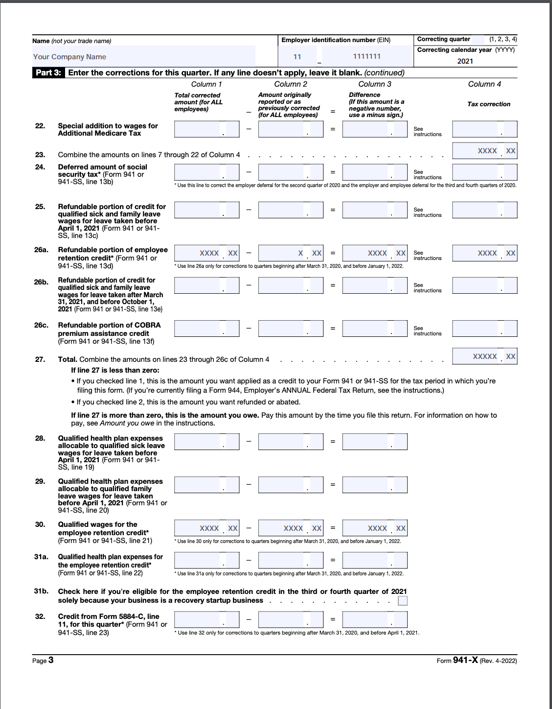 941 X Form 2023 Printable
