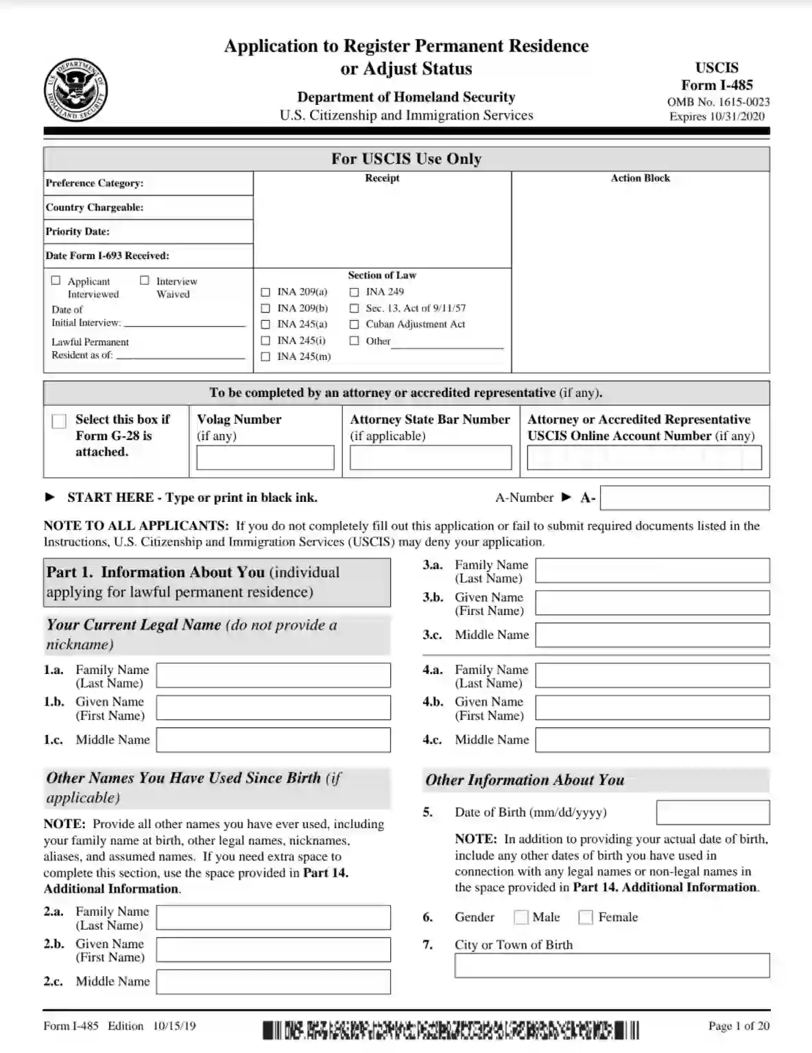 I-Form 2023: Notice Of Intent To Depart