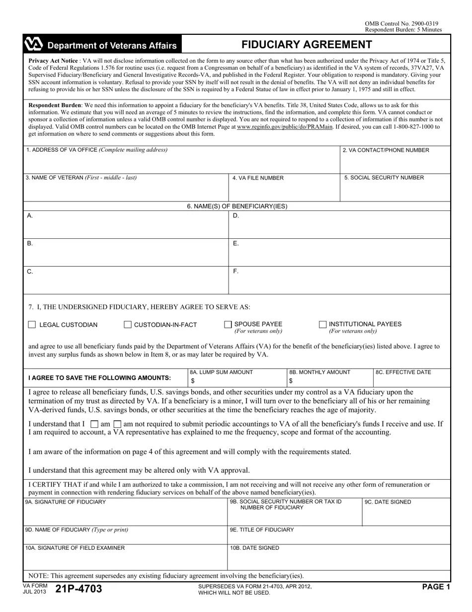 Va Form 4706b Fillable