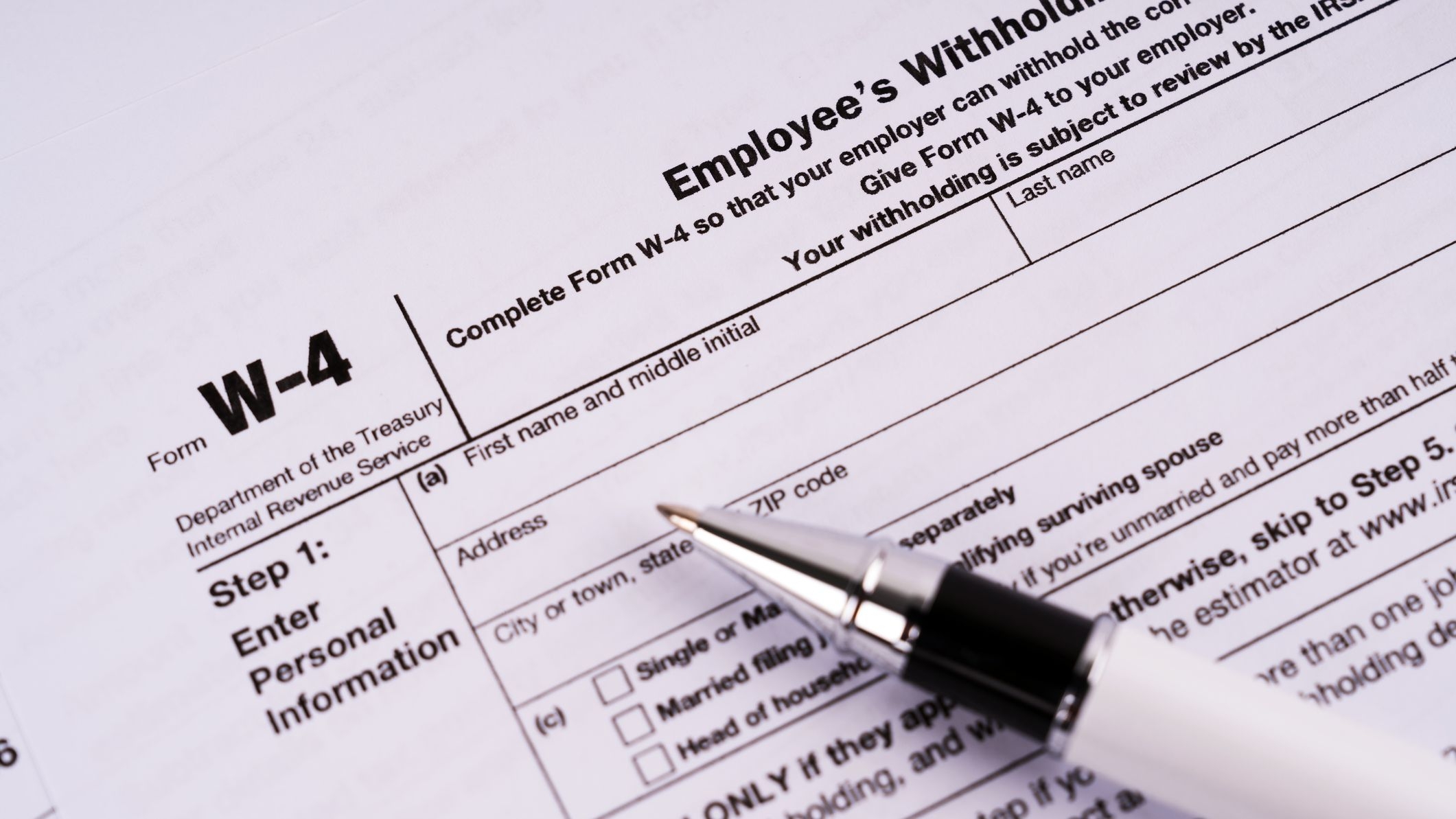 W 4 Form Extra Withholding Exemptions And Other Things Workers 