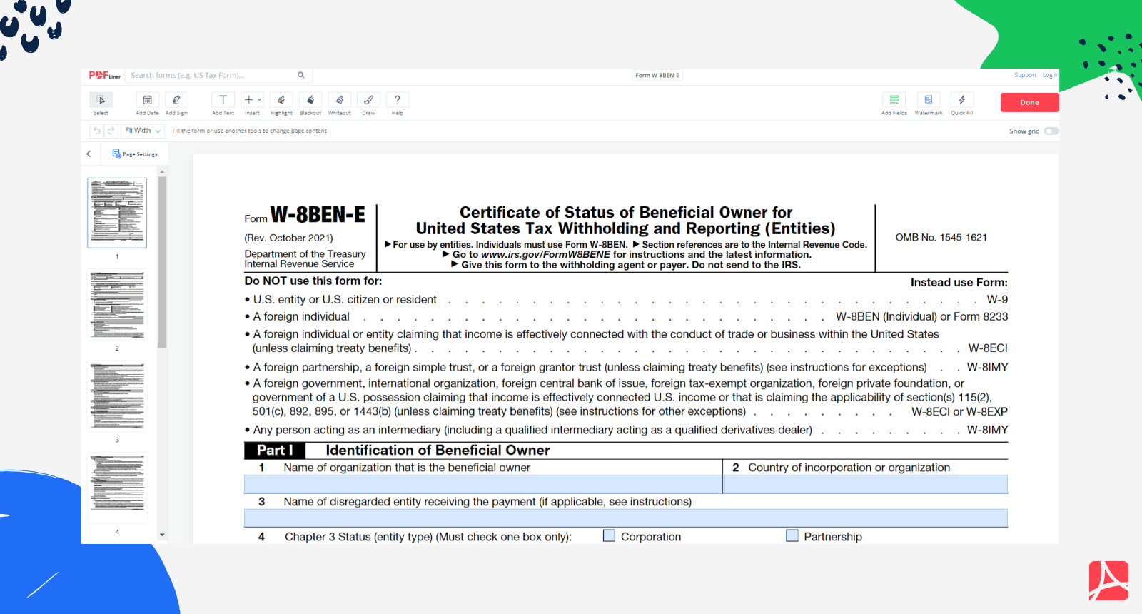 W8 Form Pdf 2024