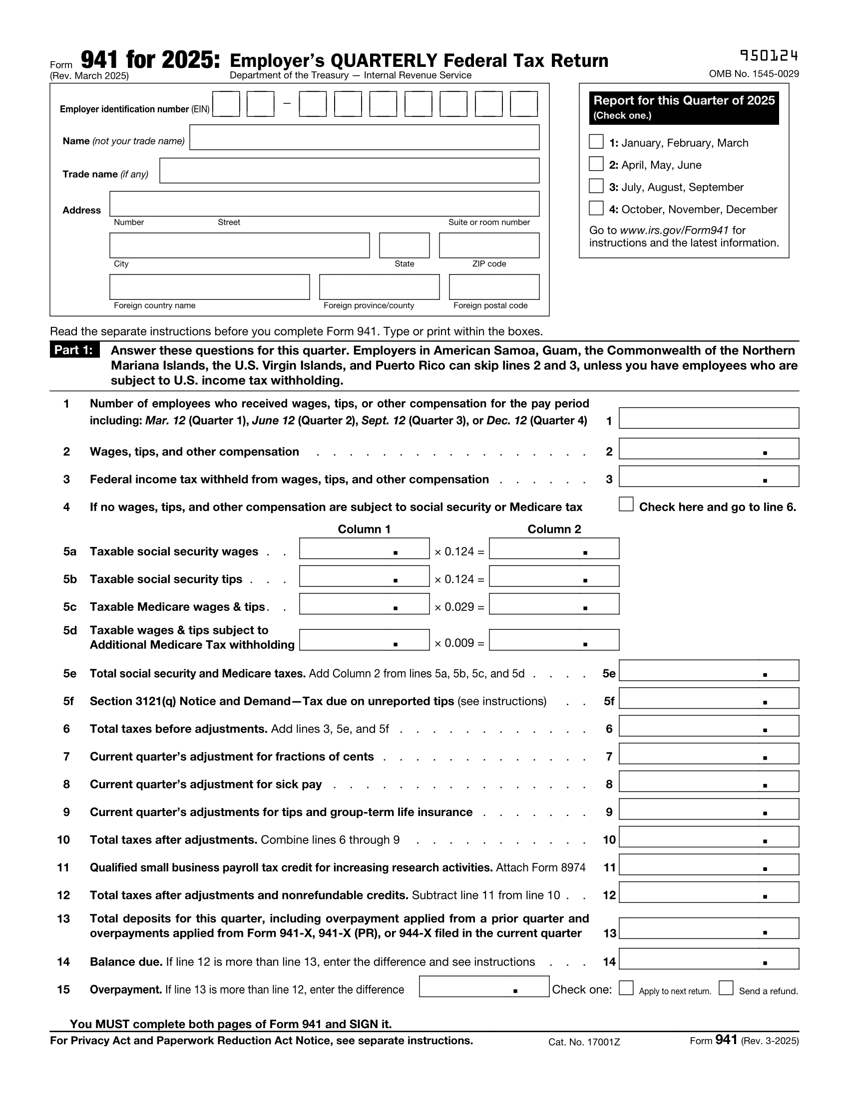 W9 Editable Form 2024