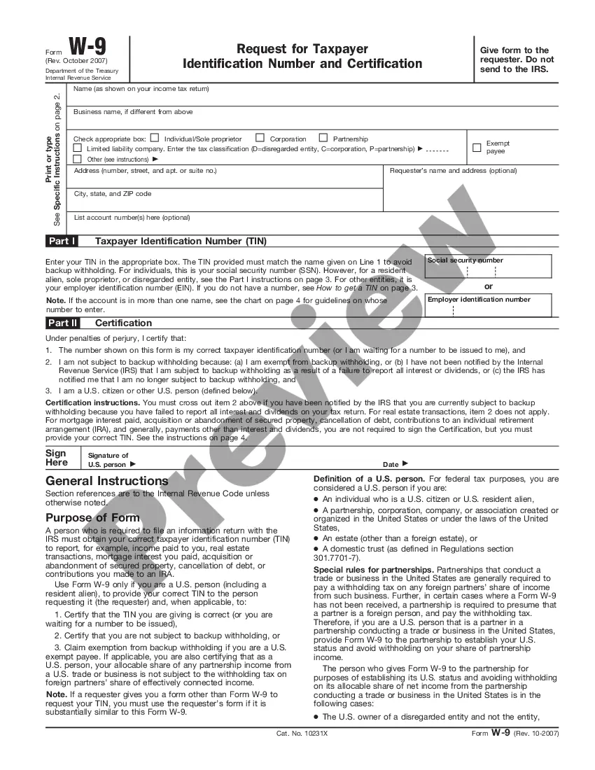 Wisconsin IRS Form W9 US Legal Forms